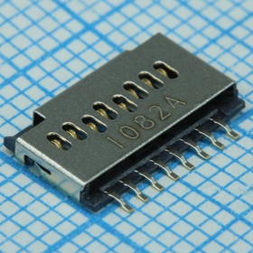 Фото 1/2 105162-0001, Memory Card Connectors 1.45H MICRO SD HEADER WITH D/C PIN