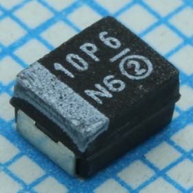 Фото 1/4 T520B107M006ATE018, (чип тант.6.3В 100мкФ 20% B Polymer), Конденсатор танталовый полимерный 100мкФ 6.3В корпус B 20%( 3.5 X 2.8 X 1.9мм) SMD