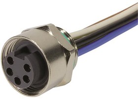 Фото 1/2 21043162501, Straight Female 5 way 7/8 in Circular to Unterminated Sensor Actuator Cable, 5m