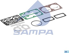 Фото 1/4 096.712, Ремкомплект RENAULT Magnum компрессора (прокладки,клапаны) SAMPA