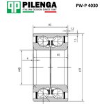 PW-P 4030, Подшипник ступицы передней (Штука)