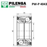 PW-P 4043, Подшипник ступицы передней (Штука)