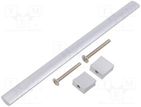 UA-B0-311224, Handle; aluminium; natural; H: 30.5mm; L: 244mm; W: 15.5mm