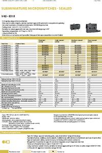 X4G305N1BB Mikroschalter SNAP ACTION ohne Hebel SPDT 6A/250VAC ON-(ON X4G305N1BB Mikroschalter SNAP ACTION ohne Hebel SPDT 6A/250VAC ON-(ON