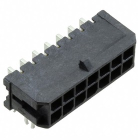 0430451422, Connector Header Through Hole, Right Angle 14 position 0.118" (3.00mm), Разъем. Производитель: MOLEX
