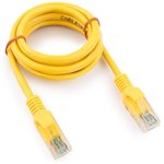Патч-корд UTP Cablexpert кат.5e, 1м, литой, многожильный (желтый)