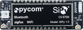 Фото 1/2 PYCOM SiPy +14dBm (Европа) Модуль беспроводной связи WiFi, BTLE, SIGFOX