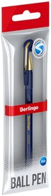 Шариковая ручка xGold синяя, 0.7 мм, игольчатый стержень, грип, пакет CBp_07500_1
