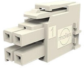 172258-4108, Headers & Wire Housings ULTRA-FIT HSG Dual 8Ckt White