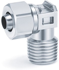 KFG2L0604-02S, KFG Series Straight Fitting, Push In 6 mm, Threaded-to-Tube Connection Style