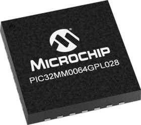 Фото 1/2 PIC32MM0064GPL028-I/ML, 32-bit Microcontrollers - MCU 32 Bit MCU, 64KB Flash, 8KB RAM, 25MHz, MCCP/SCCP, CLC