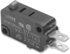 D2RV-E, MICROSW, SPST, 0.25A, 100VDC/SOLDER LUG