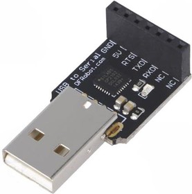 Фото 1/2 TEL0010, Модуль: конвертер, USB-TTL, CP210, USB, 5ВDC, Интерфейс: USB