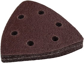 Фото 1/2 Насадка для МФИ шлиф.листы, дельта, VELCRO, 6 отверстий 93 мм, P120, 10 шт. 240-454