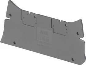 Концевой сегмент ES10-ST для винтовых клемм ZS10-ST, 2мм, темно-серый
