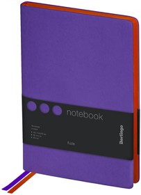 Записная книжка Fuze А5, 80 листов, кожзам, цветной срез, фиолетовый NB0_87505