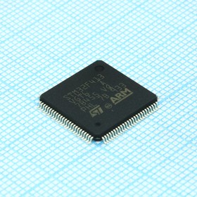 Фото 1/2 STM32F413VGT6, Микроконтроллер STM 32-бит ядро ARM Cortex M4 RISC 1МБ Флэш-память 3.3В 100-Pin LQFP лоток
