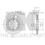 209915, Диск тормозной PEUGEOT 206 99-, 206 CC 00-, 306 93-02, 405 I 87-93 ...