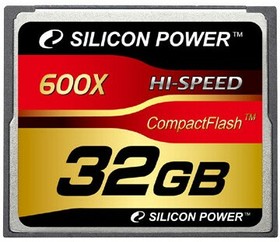 SP032GBCFC600V10, Флеш карта CF 32GB Silicon Power, 600X