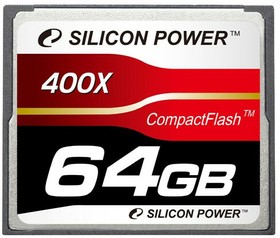 SP064GBCFC400V10, Флеш карта CF 64GB Silicon Power, 400X