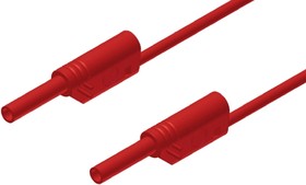 Фото 1/2 975696701, 2 mm Connector Test Lead, 10A, 1000V ac/dc, Red, 1m Lead Length