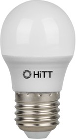 HiTT Лампочка Светодиодная E27 11Вт 230В 1000Лм 3000К Теплый белый свет Шар 1010046 HiTT-PL-G45-11- 230-E27-3000