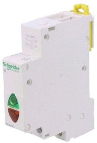 Фото 1/2 A9E18325, LED indicator; 110?230VAC; for DIN rail mounting; ACTI9