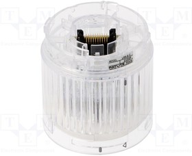 Фото 1/2 LR5-E-C, Сигнализатор: световой; LED; белый; 24ВDC; IP65; O50x50мм; LR5