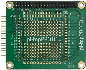 Фото 1/2 PT-ADD-PROTO-01, pi-topPROTO HAT Compatible Prototype Board for Raspberry Pi