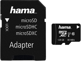 00124160, Карта Flash памяти, MicroSD Карта, UHS-1, Класс 10, 128 ГБ