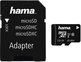 00124173, Карта Flash памяти, MicroSD Карта, UHS-1, Класс 10, 256 ГБ