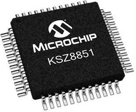 KSZ8851SNL, Ethernet ICs 10/100 Controller w/ SPI Bus I/F