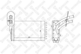 Фото 1/2 10-35116-SX, Радиатор печки VW Golf/Passat/Polo/Scir