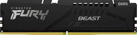 Фото 1/9 KF548C38BB-16, Модуль памяти Kingston 16GB U-DIMM DDR5 , 4800МГц, CL38 FURY Beast Black