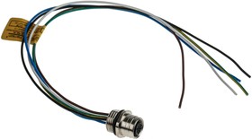 Фото 1/3 1200845113, Straight Female 5 way M12 to Unterminated Sensor Actuator Cable, 300mm