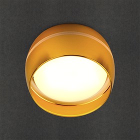 General Спот накладной светильник 90*50мм GWL-GX53-M-IP20 Чаша Золотой с боковым рассеивателем