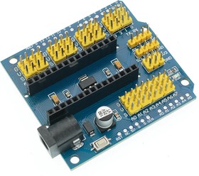 Фото 1/5 A05 Sensor Shield Плата расширения с Arduino Nano на Arduino Uno с дополнительными разъемами PLS