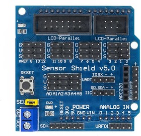 Фото 1/6 Sensor Shield V5.0 Плата расширения для Arduino Uno