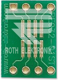 Фото 1/3 SO 8 multi-adapter board, 1.27 mm pitch, 11.5 x 16 mm, Roth Elektronik RE932-01ST