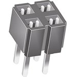 CES-102-01-T-D, CES Series Straight Through Hole Mount PCB Socket, 4-Contact ...