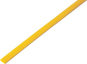 55-0502, Трубка термоусаживаемая ТУТ 5,0/2,5мм, желтая, упаковка 50 шт. по 1м,