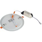 LED 1-12-6K Светильник ЭРА светодиодный круглый LED 12W 220V 6500K Б0019833