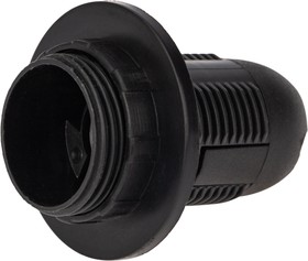 Фото 1/4 11-8827, Патрон пластиковый термостойкий подвесной с кольцом Е14, черный