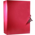 Папка архивная складная 70мм Attache Economy, цвет бордо