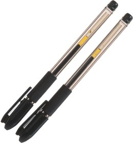 Набор гелевых ручек 0,7 мм черные с резиновыми держателями, для ЕГЭ, в блистере, 2 шт 2882133