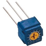 CT-6EV 10kR, 10kΩ, Through Hole Trimmer Potentiometer 0.5W Top Adjust , CT6