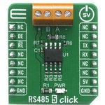 MIKROE-4156, Click Board, RS485 5 Click, RS485, MAX485, GPIO, UART, mikroBUS ...