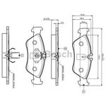 0986TB2032, Колодки тормозные MERCEDES G (W460,W463),Sprinter (901-904) VW LT ...