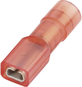 Фото 1/2 396008, Spade Connector, Insulated, 0.75 ... 1mm², Socket, Pack of 100 pieces
