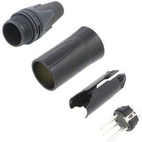 Фото 1/4 Neutrik NC5MXX-BAG кабельный разъем XLR male черненый корпус 5 контактов